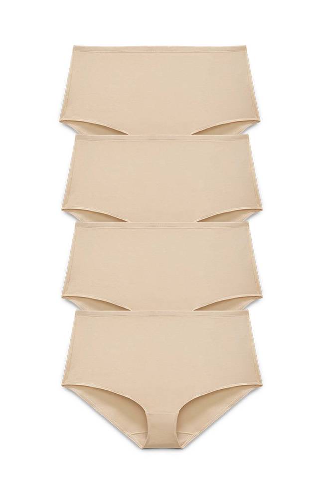 Lot de 4 Culotte maxi ORGANIC COTTON beige