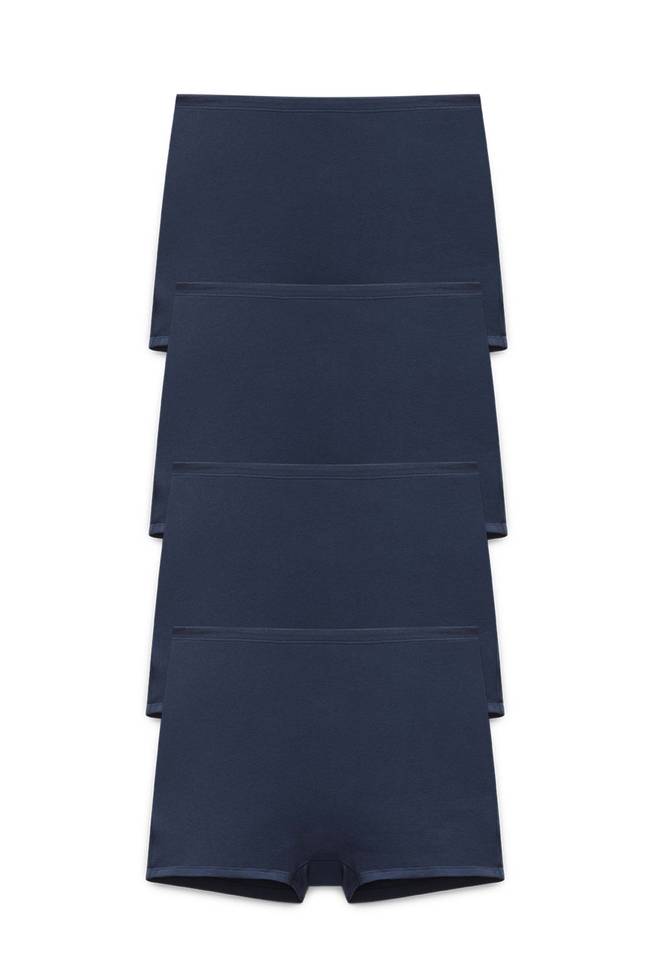 Lot de 4 Culotte shorty ORGANIC COTTON