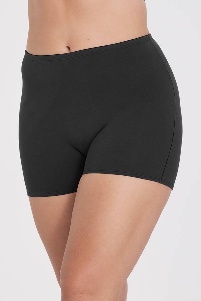 Lot de 4 Culotte shorty ORGANIC COTTON noir