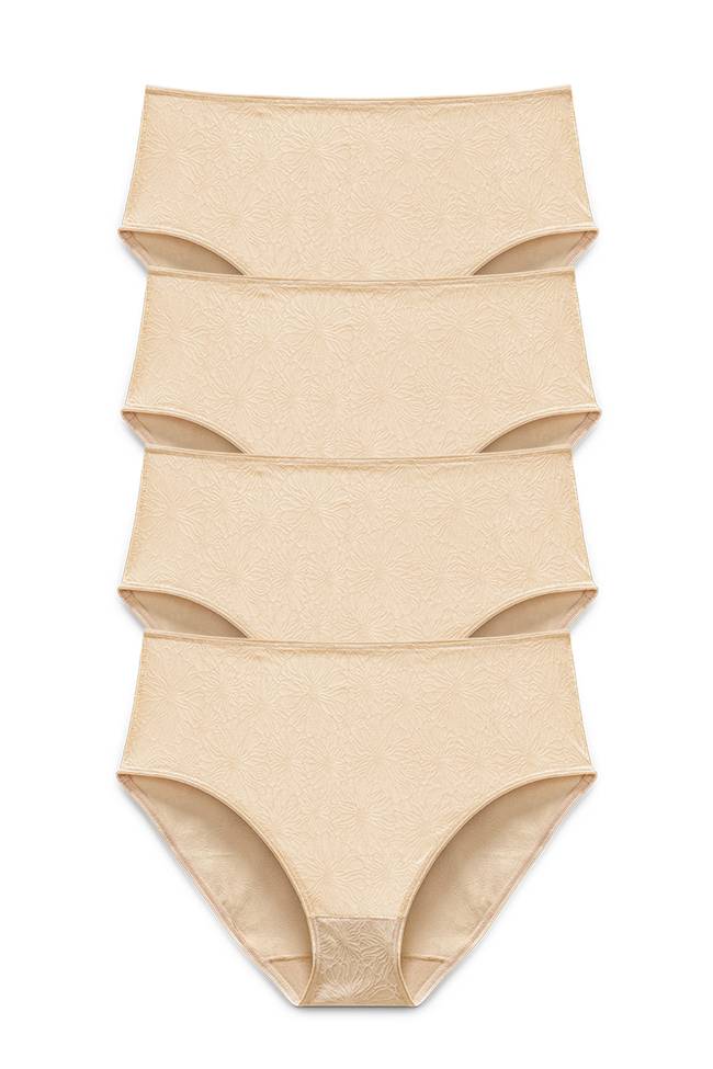 Lot de 4 Culotte midi INVISIBLE LACE