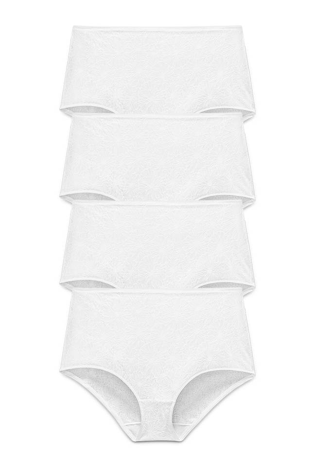 Lot de 4 Culotte maxi INVISIBLE LACE
