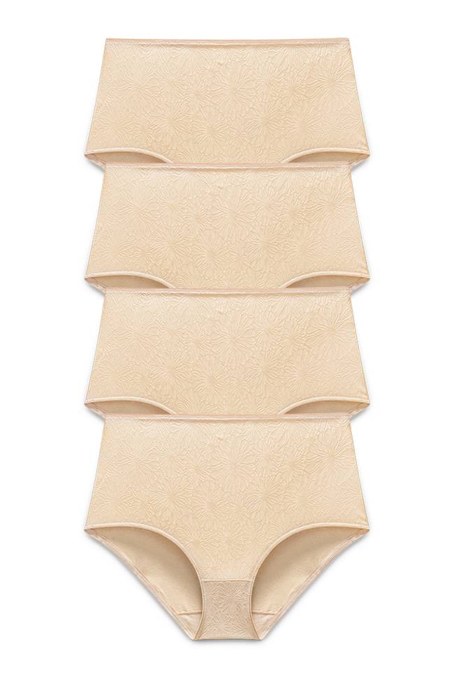 Lot de 4 Culotte maxi INVISIBLE LACE