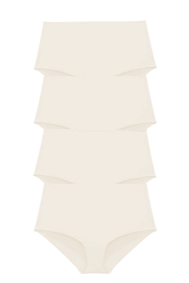 Lot de 4 Recycled Comfort maxi culotte champagne