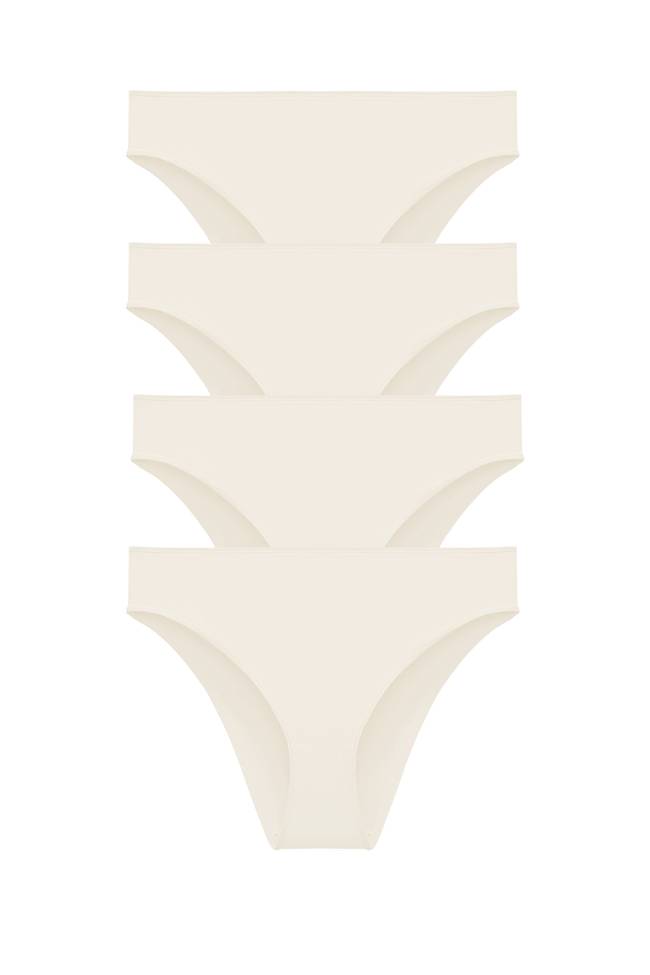 Lot de 4 Recycled Comfort culotte brésilienne champagne