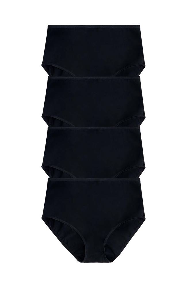 Lot de 4 Culotte Freedom Skin-Relief noir