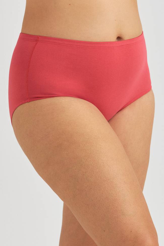 Lot de 4 Culotte maxi ORGANIC COTTON corail