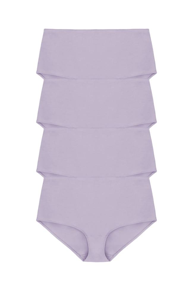Lot de 4 Culotte maxi ORGANIC COTTON lavande