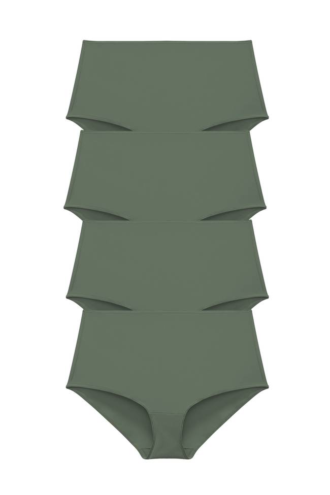 Lot de 4 Recycled Comfort maxi culotte vert